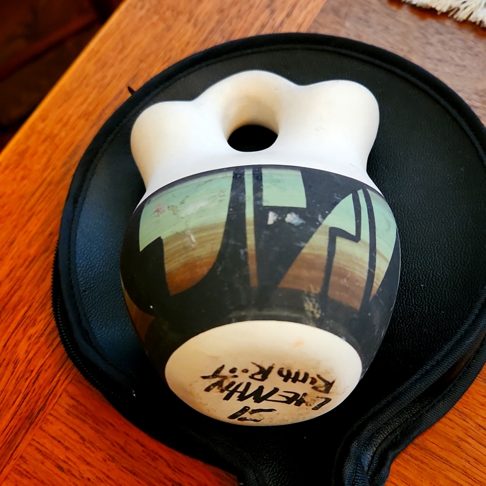 Signed, Ruth Root Ute Wedding Vase